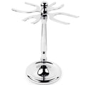 Mrisata 4 Prong s and Shave Brush Stand, Shaving Brush Holder Stand Tool, Shaving Accessories for Man, Holder, Holds 2 Double Safety s and 2 Shave Brushes (4 Holes)