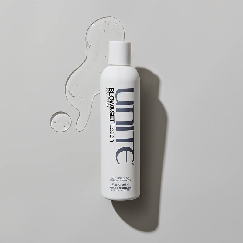 UNITE Hair BLOW&SET Lotion - Heat-Activated Sculpting for Volume & Flexible Hold - 8 Fl Oz