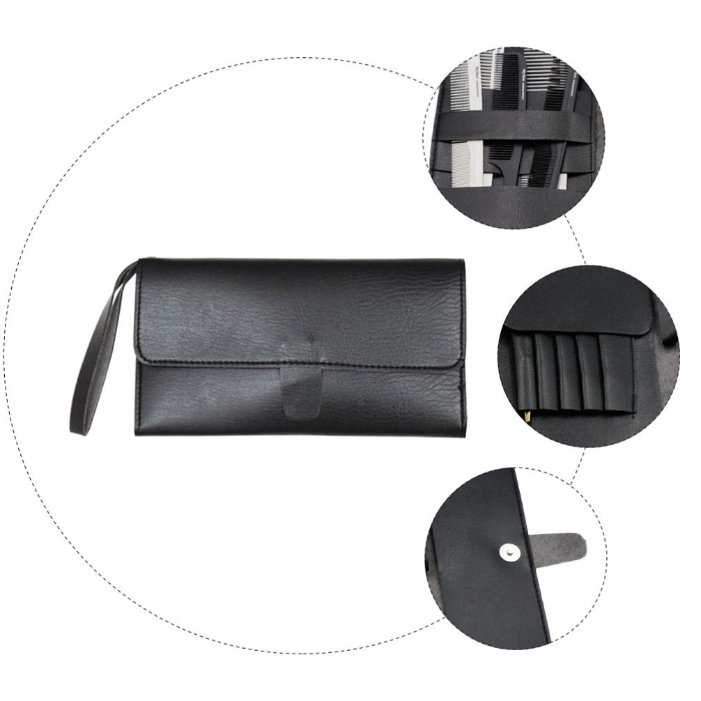 Uonlytech Scissors Holder Pouch Cases Professional Leather Shears Case Leather Barber Salon Scissors Cases for Hair Stylist