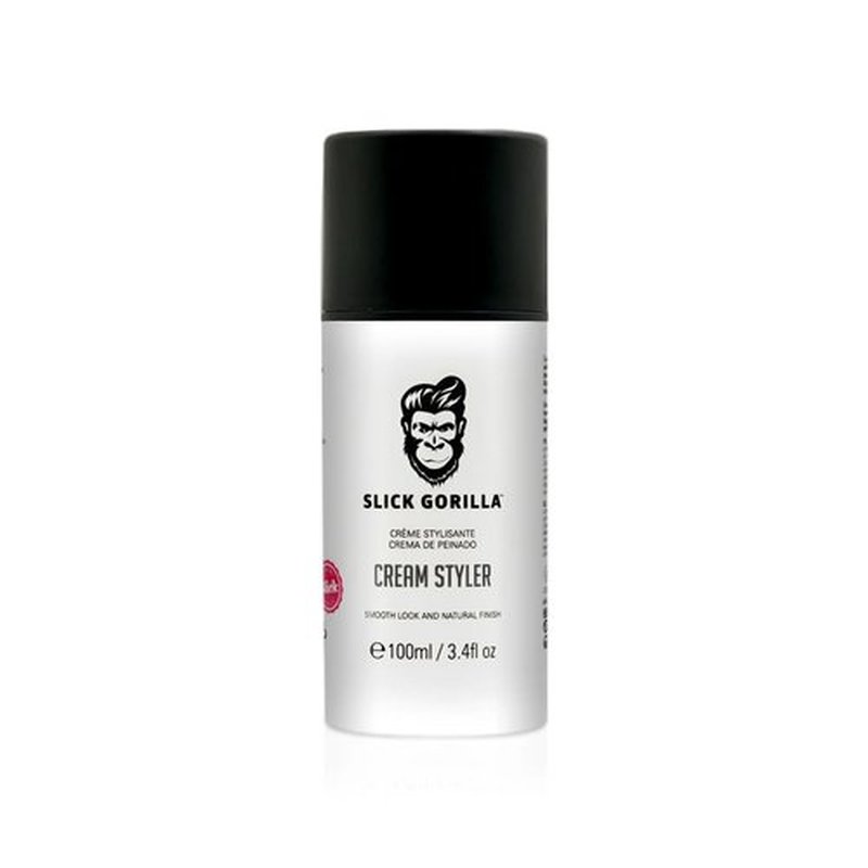 Slick Gorilla Hair Styling Cream - Light Flexible Hold & Frizz Control | 3.38 fl oz (100ml)