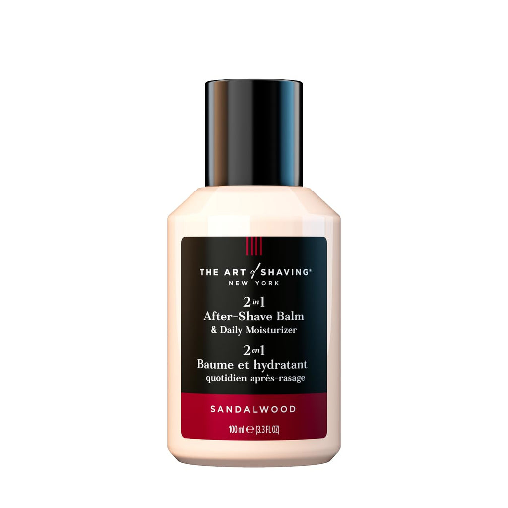 The Art of Shaving After-Shave Balm for Men - Face Moisturizer, Clinically Tested for Sensitive Skin, Sandalwood, 3.3 Fl Oz (Pack of 1)