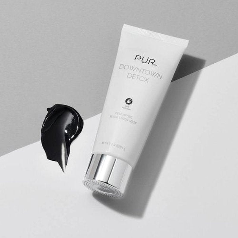 PÜR MINERALS Downtown Detox Face Mask - Detoxifying Charcoal & Green Tea Extract for Smoother Skin
