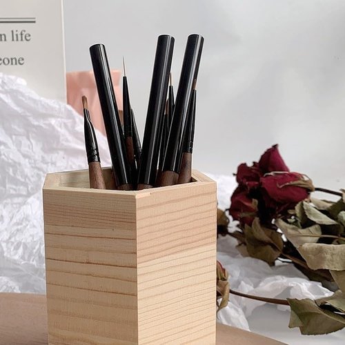 Professional Nail Art Brushes Liner Pens, Thin Detail Nail Art Design Painting Brush Gel Nail Brushes Used for Nail Decoration and Detail Painting Brush