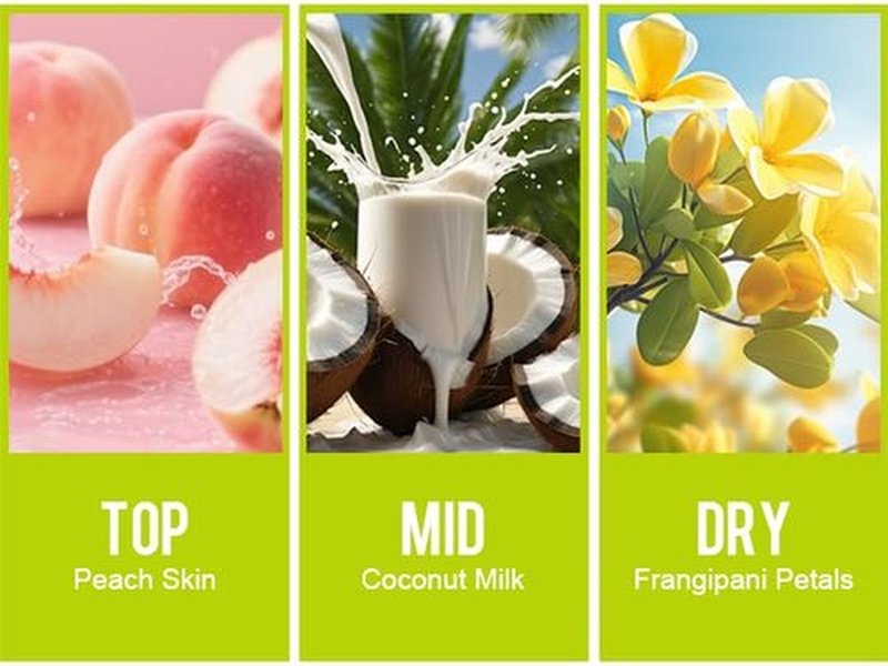 Regine Switzerland Hair Mist & Body Spray - Travel Size Eau De Parfum for Women | Creamy Gourmand Fragrance with Peach, Coconut & Frangipani Notes