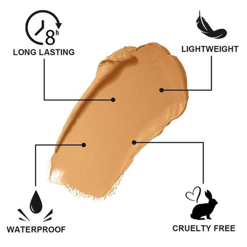 Skiennix Cream Bronzer Stick - Multi-Use Contour Wand for Easy Face Shaping | Longwear, Waterproof, Matte Finish (#22, 1PC)