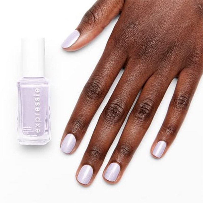 essie Expressie Nail Polish, Quick-Dry Light Lavender Nail Polish, Vegan, Virtual Velocity, 0.33 fl oz