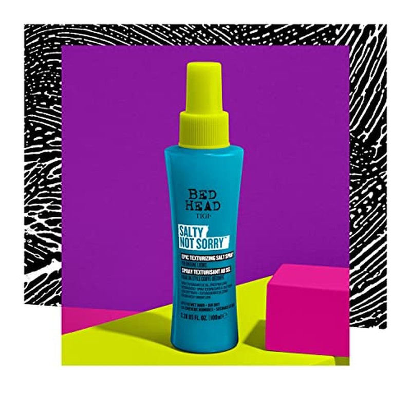 Bed Head by TIGI Salty Not Sorry Texturizing Salt Spray for Natural Undone Hairstyles, 3.38 fl oz