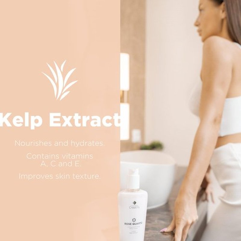 Cosmétiques Créatifs Rose Quartz Body Lotion with CoQ10, Kelp Extract and Hydrating Antioxidants, 8.5 fl. oz.