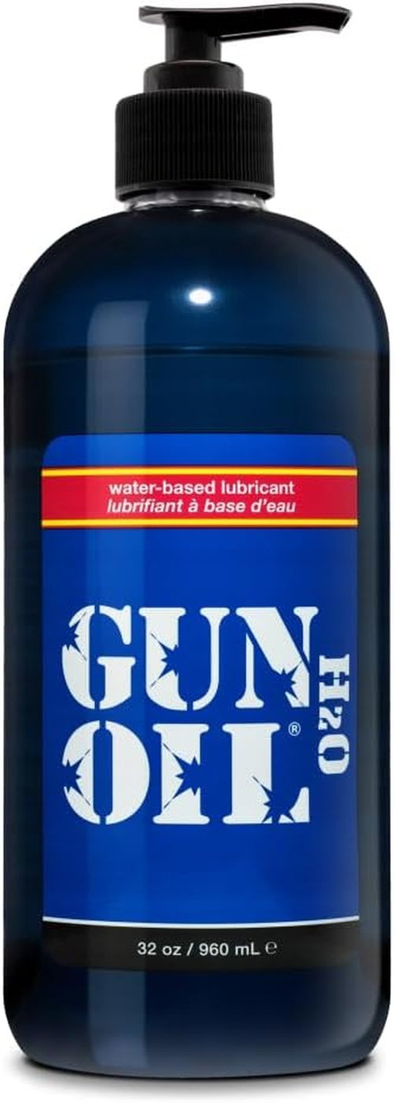 Gun Oil Premium Water-Based Lubricant - 32 Ounce, Long-Lasting, Condom Compatible, Hypoallergenic