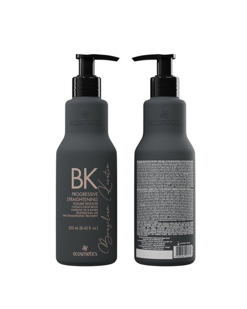 ECOSMETICS 250ML Brazilian Keratin Treatment Organic Blowout Complex | Nanoplastia | Straightening & Smoothing System | Volume Reducer | Queratina Brasileña Keratina Para Alisar el Pelo
