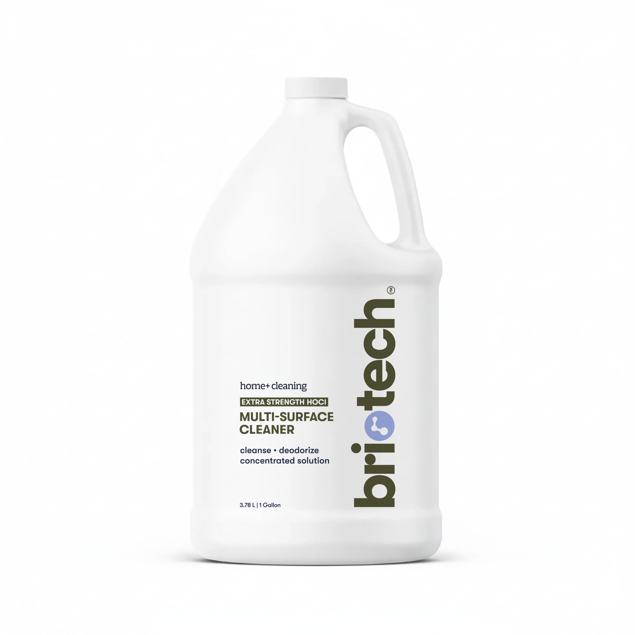 BRIOTECH Extra Strength HOCl Cleaner, 500 PPM Hypochlorous Acid Concentrate, ULV Foggers & Humidifiers, Professional Deodorizer for Dental, Offices, Schools, Homes, Peroxide Free, 1 Gallon