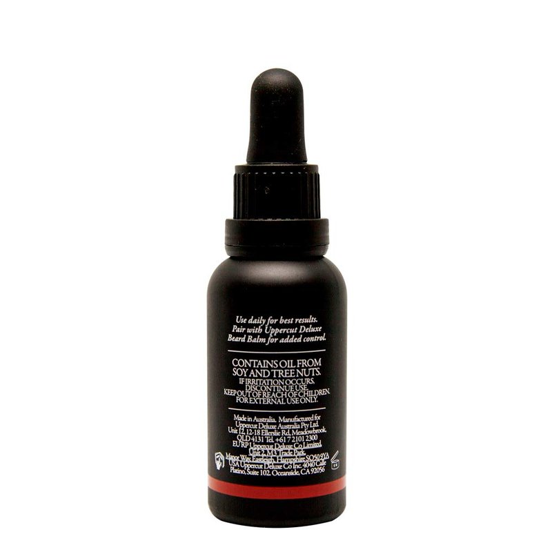 Uppercut Deluxe Beard Oil - Lightweight Non-Greasy Conditioner with Argan & Jojoba Oils | Softens & Nourishes, 1 fl oz