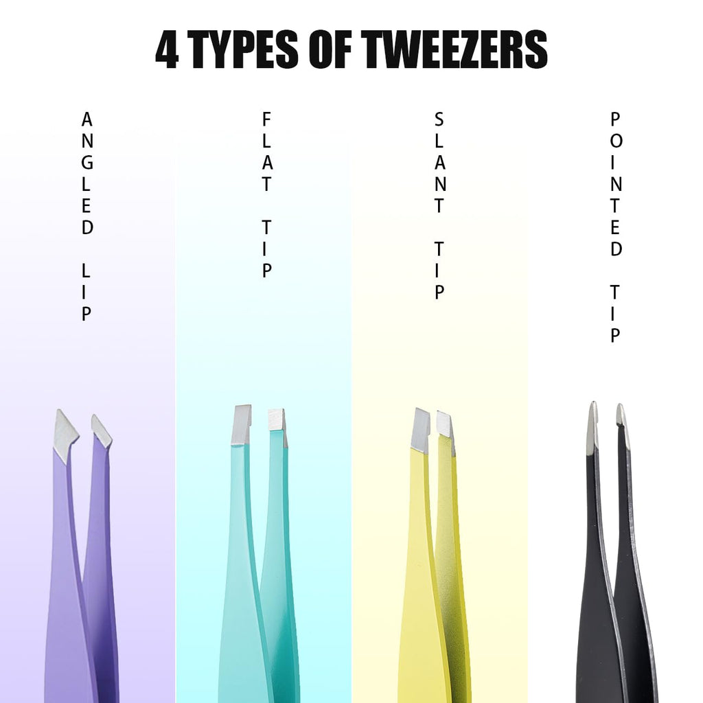 Initial L Tweezers with Mirror for Women Facial Hair, Best Gifts for Teen Girl/Daughter/Friend/Mom/Bridesmaid/Wife/Girlfriend, Unique Gift for Birthday/Anniversary/Mothers Day/Valentines Day/Christmas