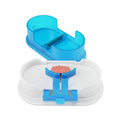 EQUADOSE Pill Cutter, Double Stainless Steel Blade & Centering Device, Blue