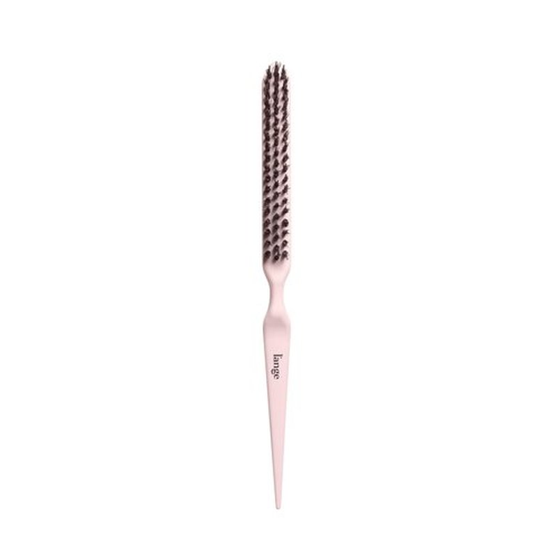 L'ANGE HAIR Detangling Teasing Brush with Nylon & Boar Bristles | Precise Sectioning | Adds Volume & Root Lift | Tames Flyaways & Frizz | Indented Grip | All Hair Types (Blush)