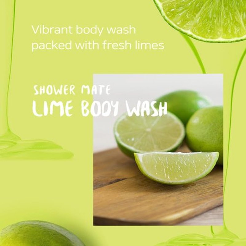 SHOWERMATE la MEMORIA Fresh Fruit Body Wash 32 fl oz, 946 ml (Lime)