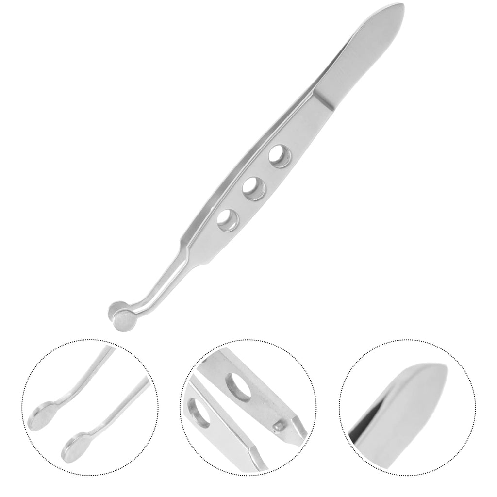 iplusmile Meibomian Gland Expressor Eyelid Massage Tweezers 4.13 Inch Stainless Steel Eye Gland Expression Tool for Dry Eye Relief and Eyelid Care