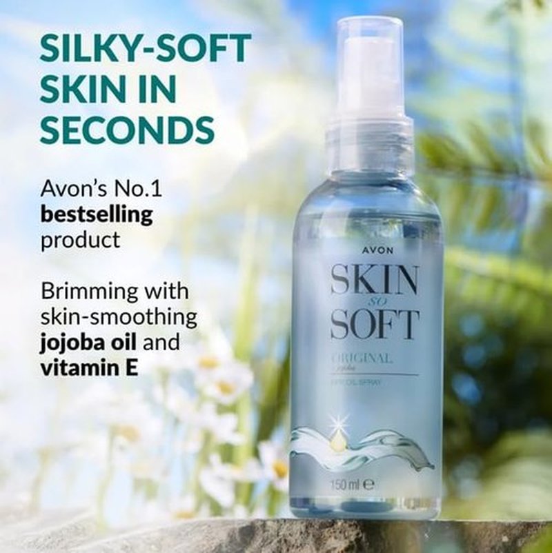 AVON SKIN SO SOFT Original Dry Oil Spray 5 fl.oz (Double Pack)