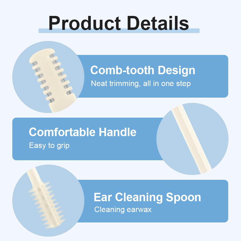 Fliwos Nasal Hair Cutter, 2026 New 2-in-1 Double Sided Nose Hair Trimmer, Portable Nasal Clippers, Manual Nose Hair Remover Tool for Men and Women (Multicolor 12PCS)