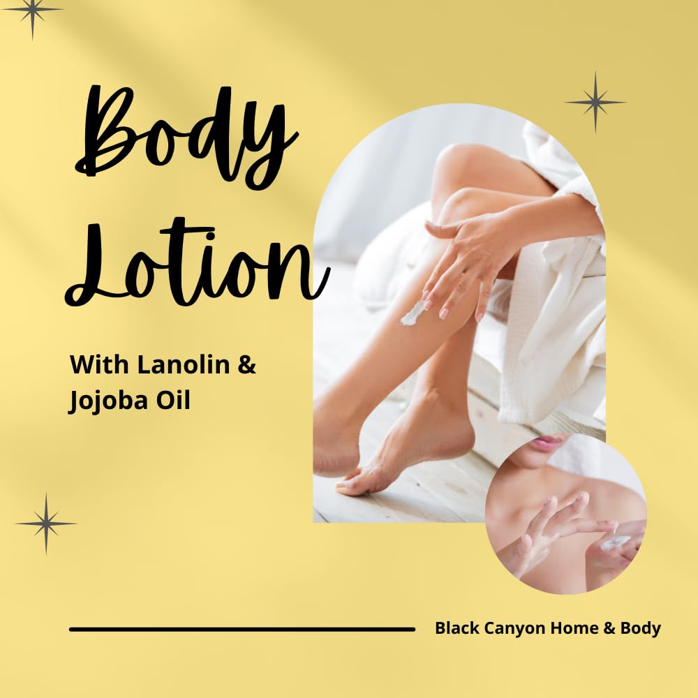 Black Canyon Buttered Popcorn Scented Body Lotion with Lanolin and Jojoba Oil, 12 Oz