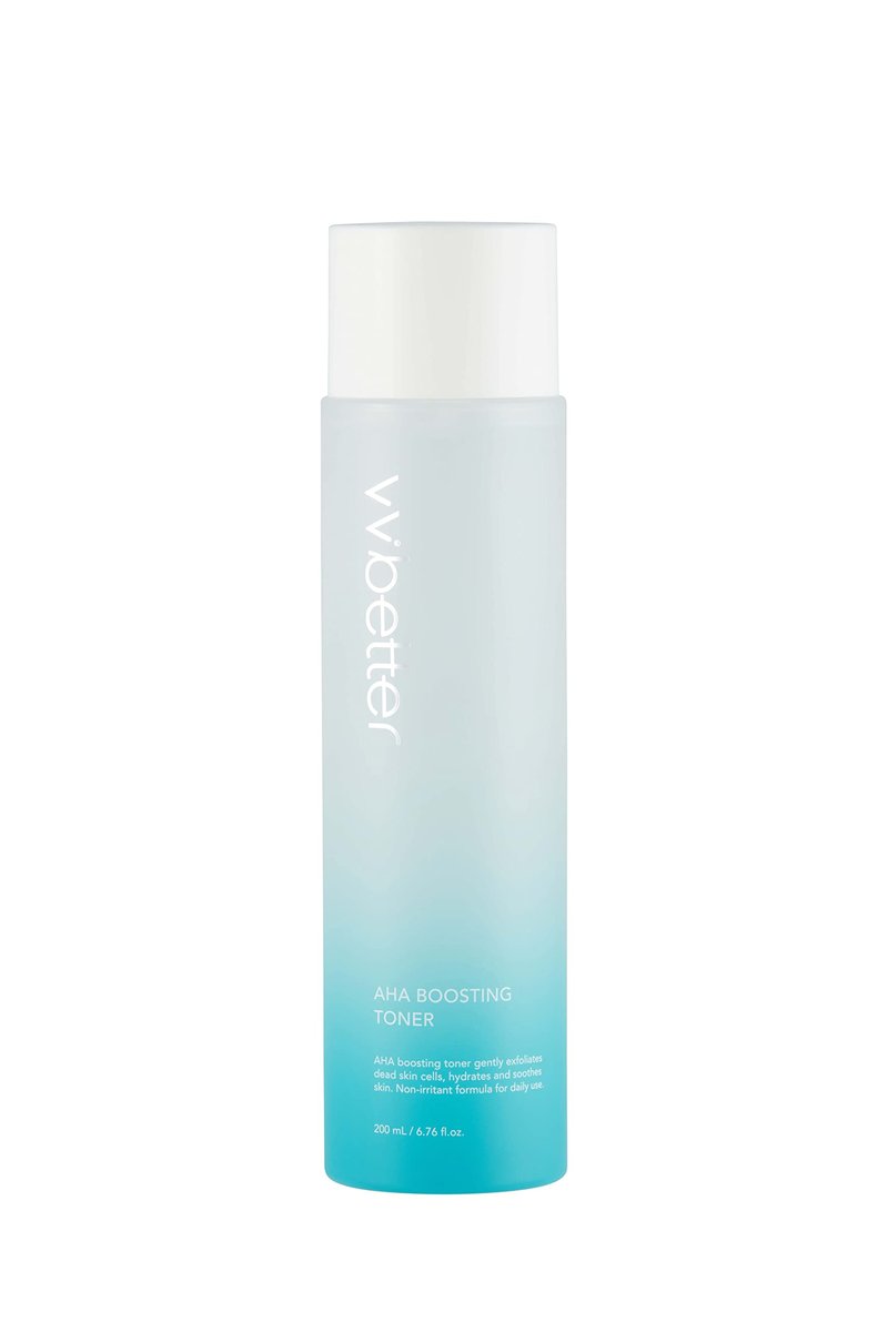 VVBETTER Facial AHA BHA Toner, Mild Exfoliation, Hydration and Soothing, Korean Toner, Smooth Skin, Alcohol-Free - 6.76 Fl.Ounce