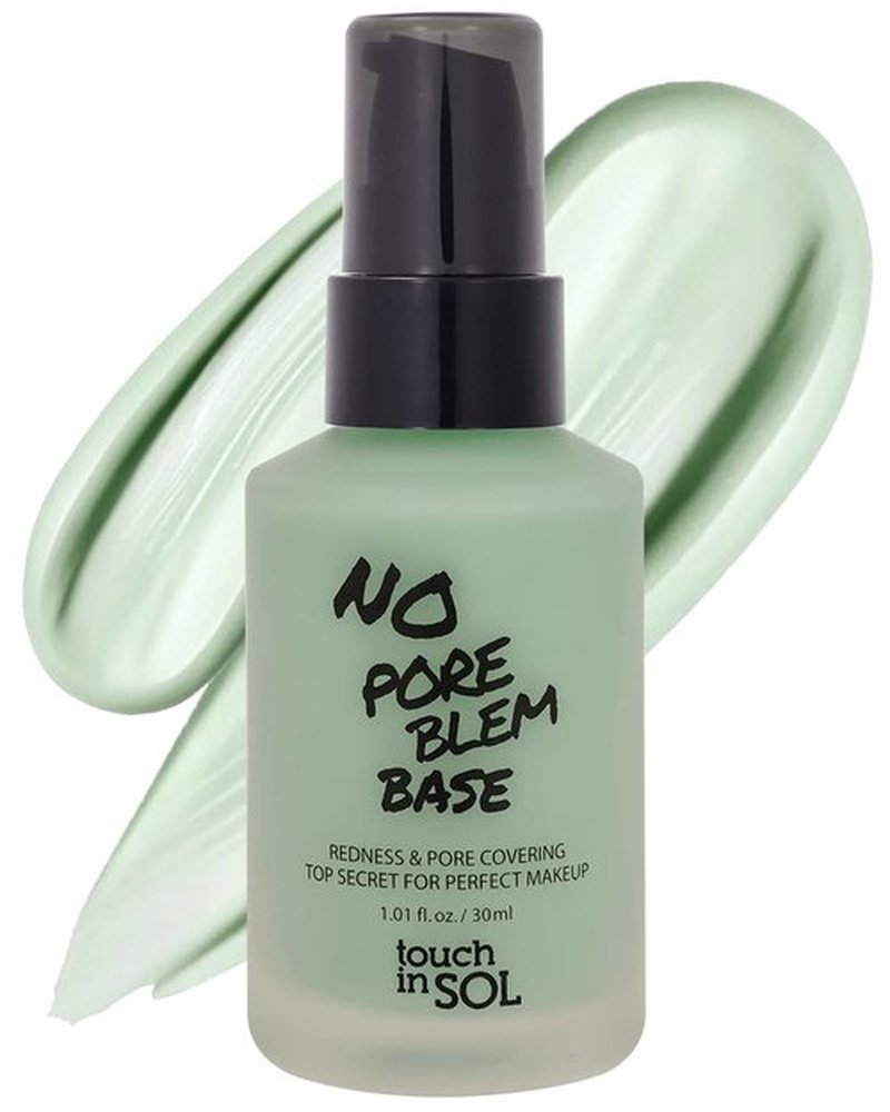 Touch In Sol Redness Correcting Primer - Pore Minimizing Green Toned Base - 1.01 fl. oz. for Rosacea & Redness