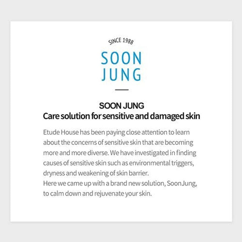 Etude House SoonJung Hydro Barrier Cream - Hydrating Face Moisturizer for Sensitive Skin | 2.53 Fl Oz