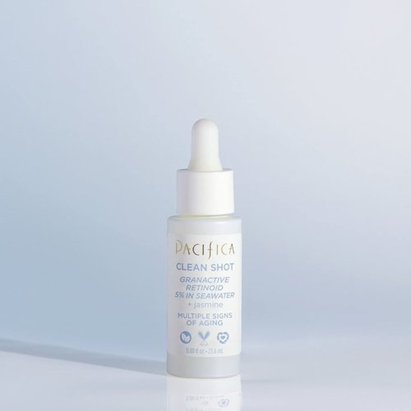 Face Serum by Pacifica - Clean Shot Granactive Retinoid 5% Solution – Anti-Aging Facial Serum with Advanced Retinoid Complex for Fine Lines & Smoother Texture, Vegan & Cruelty-Free, 0.8 Oz