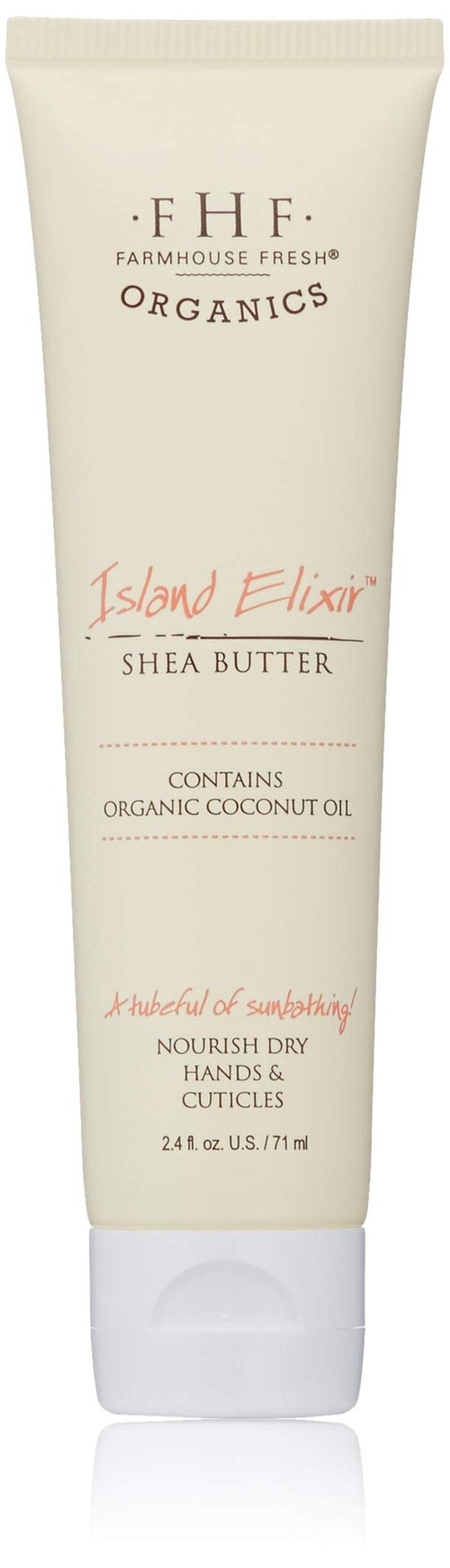 FarmHouse Fresh Island Elixir Shea Butter Hand Cream, 2.4 Fl Oz