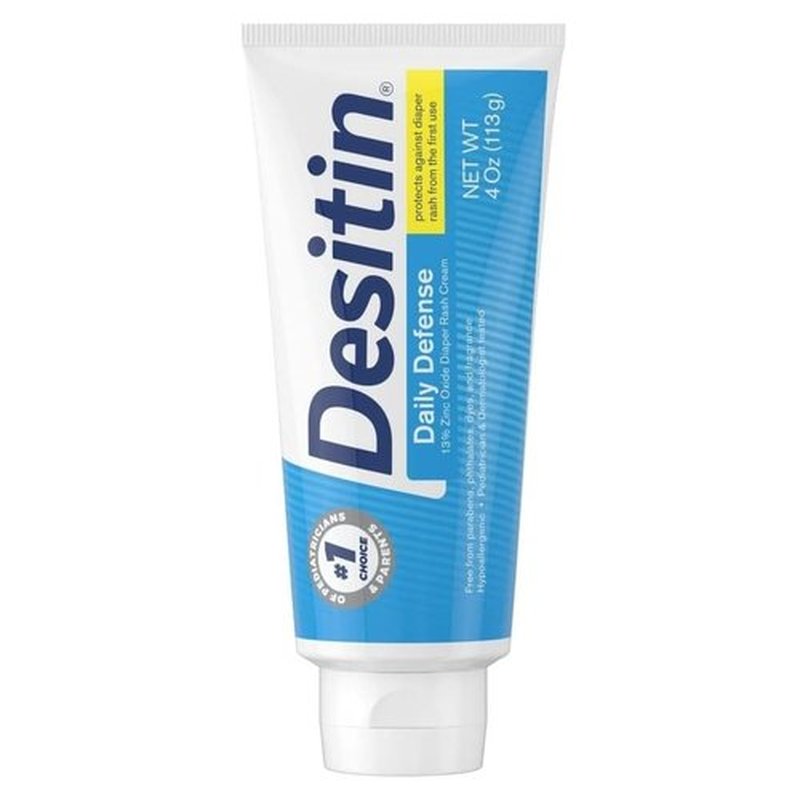 Desitin Daily Defense Diaper Rash Cream - Zinc Oxide Protection | 4 oz & 2 oz Bundle Pack