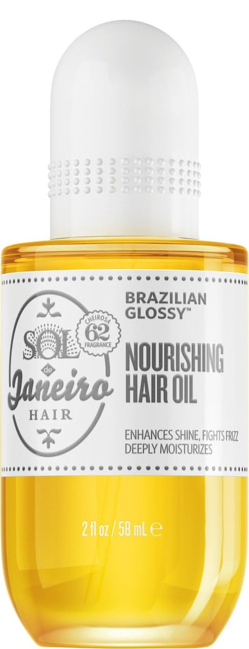 Sol de Janeiro Brazilian Glossy Nourishing Hair Oil - Frizz Control & Shine Boosting 3.4 oz