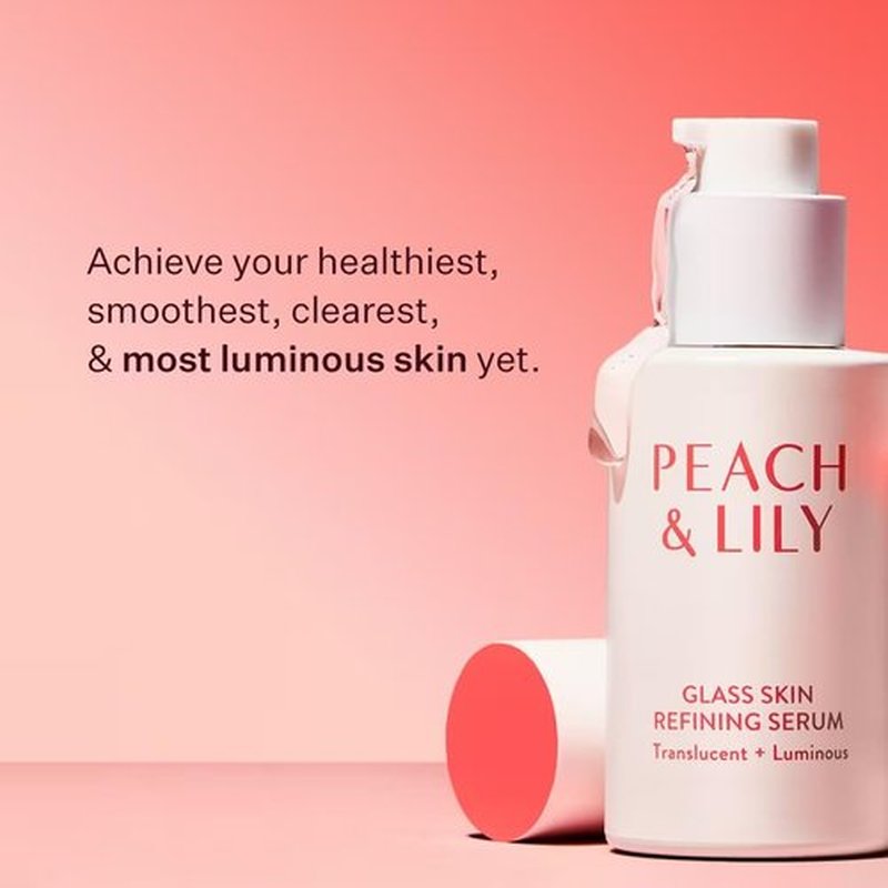 Peach & Lily - Glass Skin Refining Serum for Face | Hyaluronic Acid & Niacinamide, 1.35 oz - Vegan, Cruelty-Free