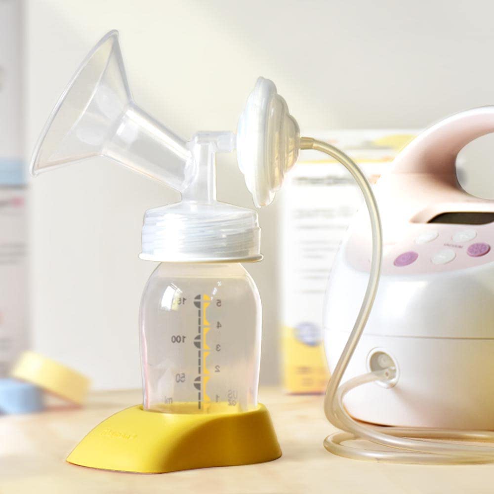 Maymom Baby Bottle Thread Changer or Converter; Compatible with Spectra S1 S2 Pumps Wide Mouth Flanges to use Medela, Ameda, Lifefactory, Dr. Brown Narrow Neck Bottles
