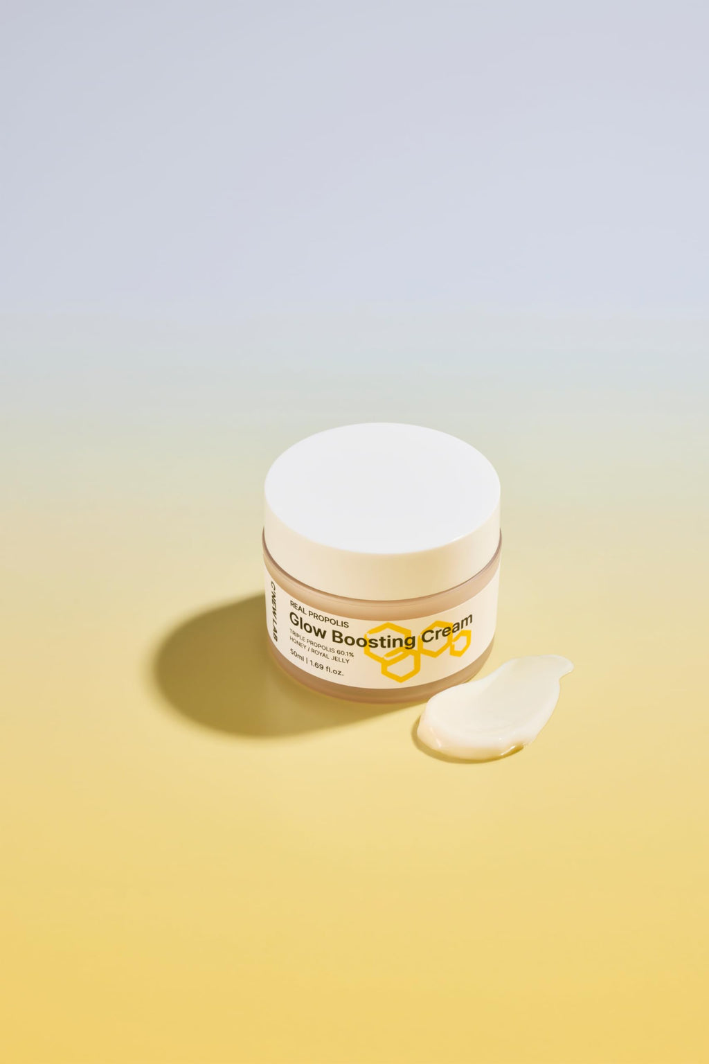 C’NEW LAB Real Propolis Glow Boosting Cream 50ml (1.69 fl. oz.) | Deep Nourishing Facial Cream for Radiant Skin | Propolis Extract, Panthenol, Allantoin, Sun Flower Seed, Korean Skin Care