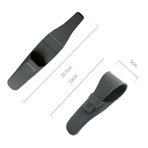 2-Pack Silicone Razor Case, Portable Soft Shaver Cover Bag Protector, Safety Waterproof Travel Razor Carrying Case (Blue+Grey)
