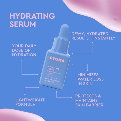 BYOMA So Hydrating Set | Barrier Repair Skincare Trio - Cleanser, Serum & Moisturizer for Dry Skin - 30ml, 15ml, 15ml