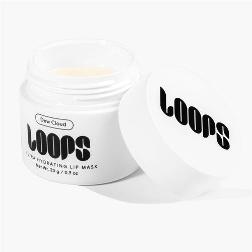 LOOPS Dew Cloud Lip Mask - Ultra Hydrating Formula for Nourished, Restored Lips - Full Size 0.5 oz