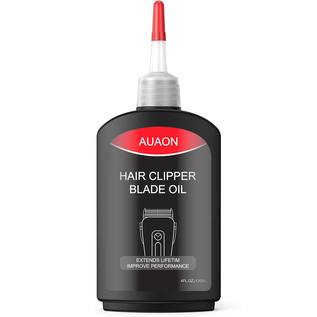 AUAON Premium Hair Clipper Blade Lubricating Oil for Clippers, Trimmers, Groomers, Rust Prevention, 4.05oz/120ml,