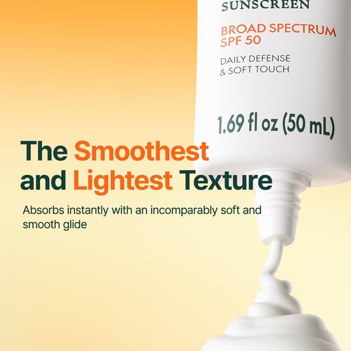 PURITO Korean Sunscreen SPF 50 - Lightweight, No White Cast, Broad Spectrum UVA/UVB Protection | Oil-Free, Vegan, 50mL
