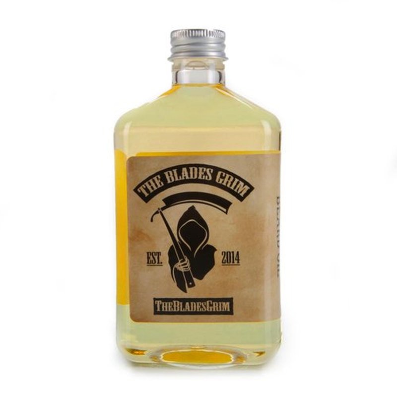 The Blades Grim – Pre-Shave Oil for Smooth Shaving | Handmade in the USA, 8.45oz (Smolder)