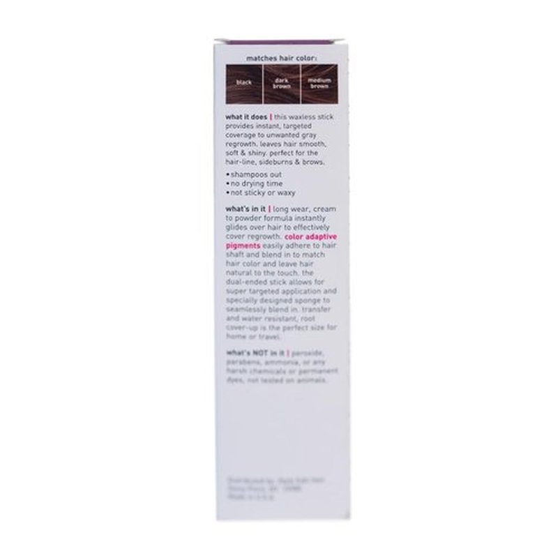 Style Edit Root Touch Up Stick | Temporary Hair Color for Gray Roots and Thinning Hair | Salon-Quality, Transfer-Resistant Hair Concealer | Dark Brown, 0.11 oz