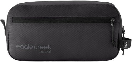 Eagle Creek Pack-It Isolate Quick Trip | Compact Black Travel Toiletry Bag - Lightweight & Water-Resistant