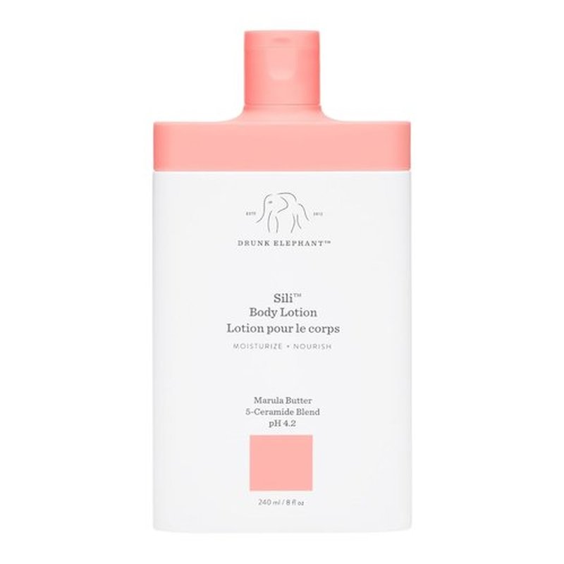 Drunk Elephant Sili Body Lotion - Lightweight Daily Hydration - 240 ml/8 fl oz - Clean & Cruelty-Free Skincare