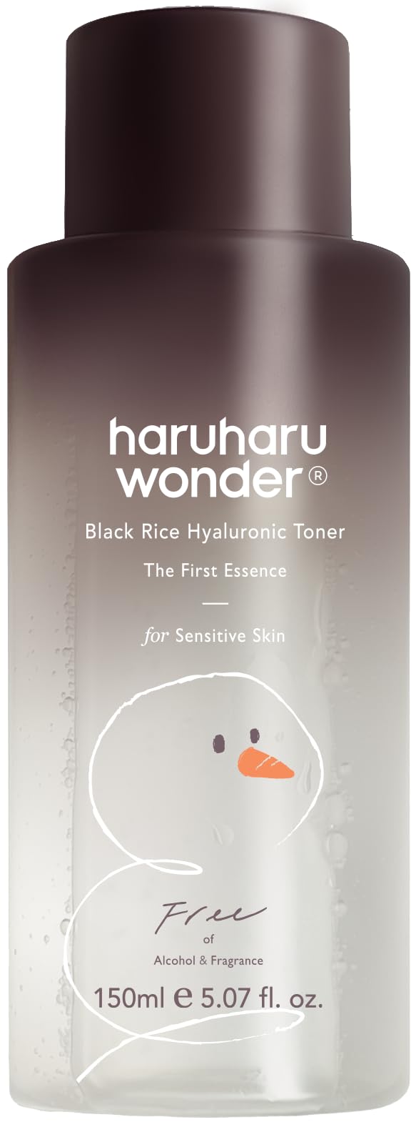 haruharu Wonder Black Rice Hyaluronic Toner for Sensitive Skin, Alcohol-Fragrance Free, Soothing, Hydrating, Holiday Stocking Stuffers, Glass Skin, Korean Skin Care, 5.07 fl.oz (Christmas Edition)
