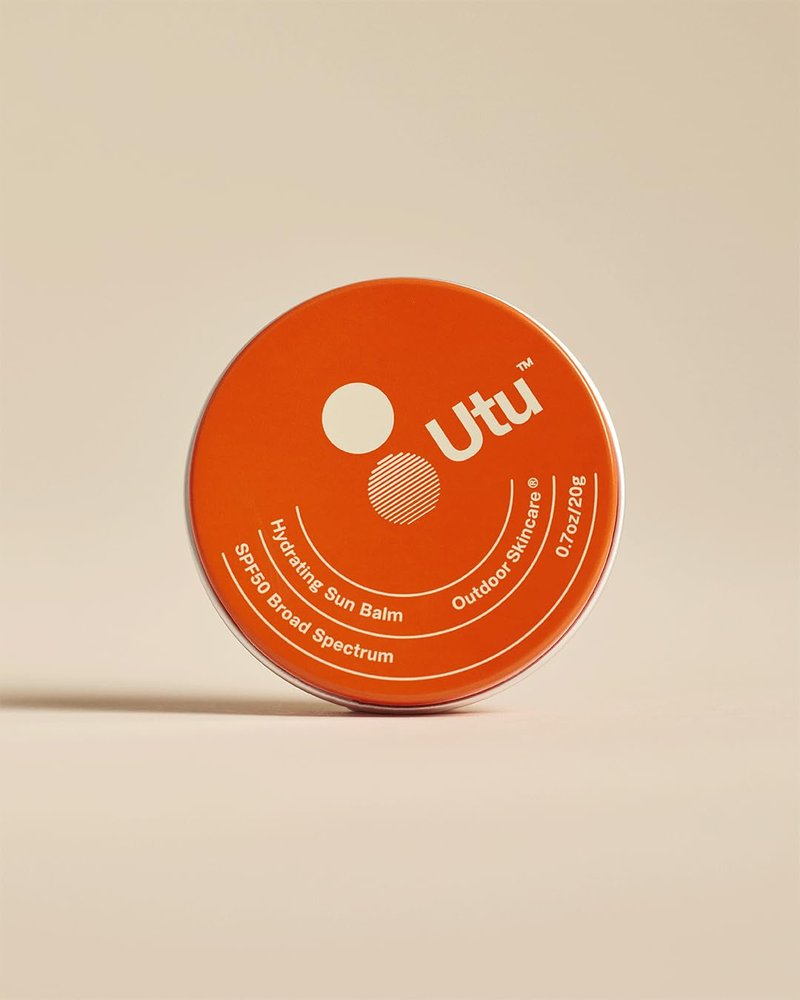 UTU - Hydrating Sun Balm Face & Lip Protector SPF 50 Mineral Sunscreen | Vitamin E, Snow Mushroom + Ceramide NP | Reef Safe, Cruelty Free, Broad Spectrum (20 g | 0.7 oz)