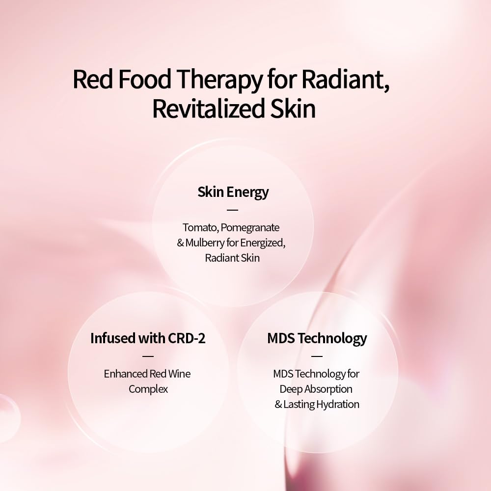CHARMZONE DeAge Red Addition Classic Skin Care Set (New Version) – 3-Piece Anti-Aging Kit with Toner, Emulsion & Cream – Red Wine, Pomegranate & Tomato for Hydration, Firming & Radiance