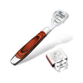 BEINY Stainless Steel Callus Shaver Pedicure Dead Hard Skin Remover Heel Razor Wooden Handle Cutter with Skin Rub & 10 Blades for Foot Care, Removing Solid, Cracked Skin Cells