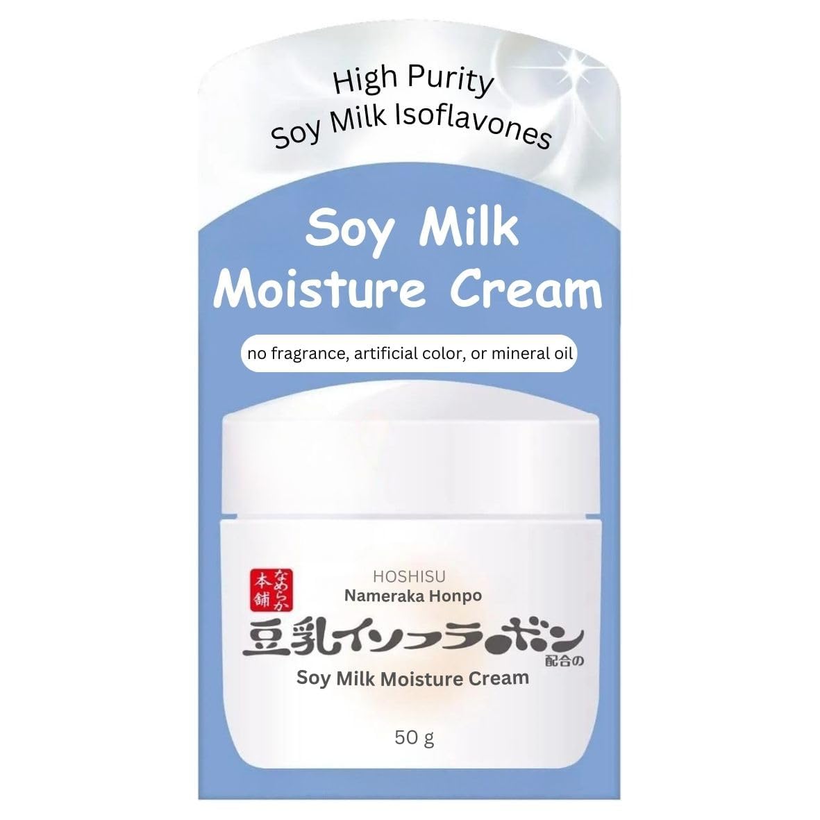 Hoshisu Sana Nameraka Honpo Soy Milk Moisture Cream NC (50g) - Imported from Japan