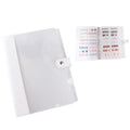 MZCMSL 1pc Press On Nail Organizer, Nail Storage Display Packaging with PU Leather, Included 6pcs Inside Pages and 4 Sheets(120pcs) Adhesive Double Sided Tapes (PVC+PU Leather)