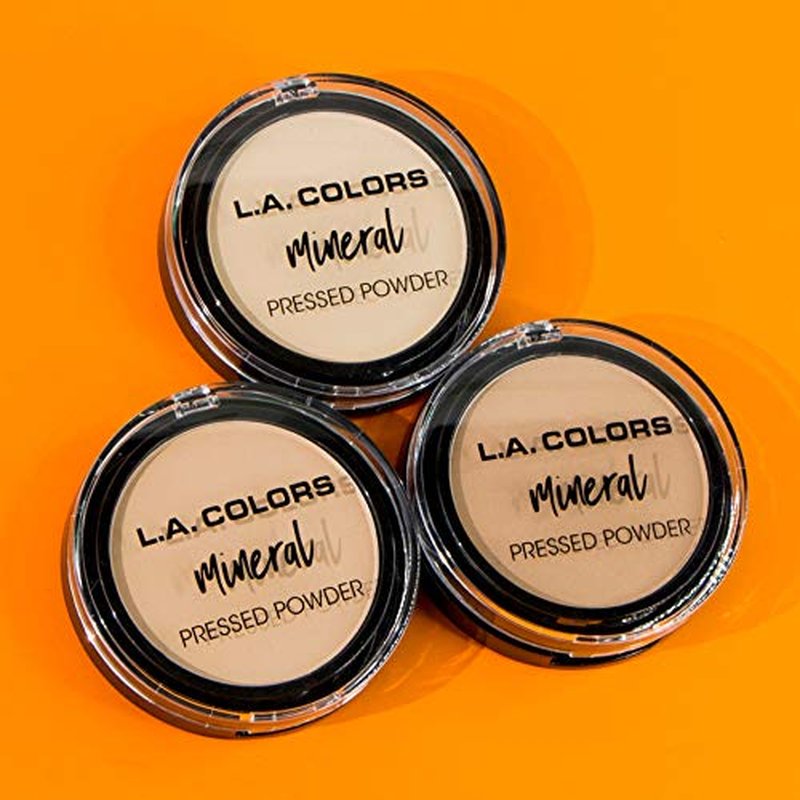 L.A. COLORS Mineral Pressed Powder, Fair, 0.26 Ounce (0081555793722) (Pack of 2)